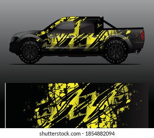 car wrap designs  for company with abstract grunge background for vehicle branding