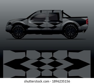 car wrap designs  for company with abstract grunge background for vehicle branding