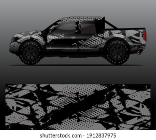 car wrap designs  for company with abstract grunge background for vehicle branding