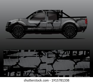 car wrap designs  for company with abstract grunge background for vehicle branding