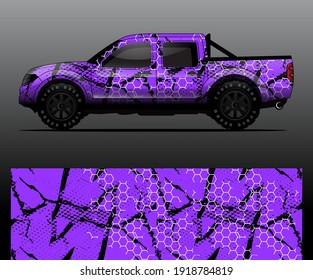 car wrap designs  for company with abstract grunge background for vehicle branding