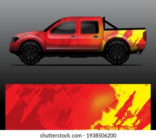 car wrap designs  for company with abstract grunge background for vehicle branding