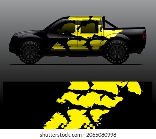car wrap designs  for company with abstract grunge background for vehicle branding