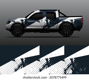 car wrap designs  for company with abstract grunge background for vehicle branding