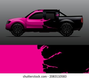 car wrap designs  for company with abstract grunge background for vehicle branding