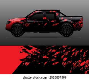 car wrap designs  for company with abstract grunge background for vehicle branding