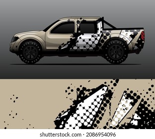 car wrap designs  for company with abstract grunge background for vehicle branding