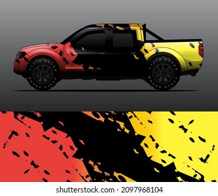 car wrap designs  for company with abstract grunge background for vehicle branding