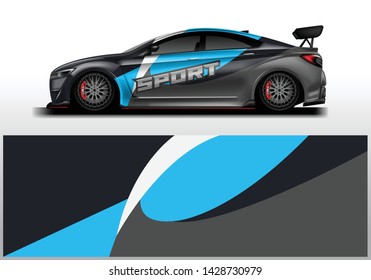 Car wrap designs vector . Background graphic . File ready to print and editable . Eps 10