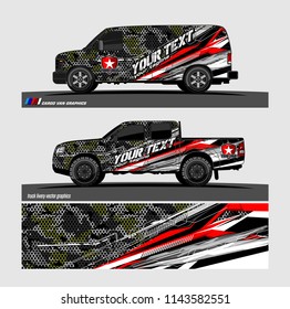 Car wrap designs vector. modern abstract stripe background for branding and vehicle livery 