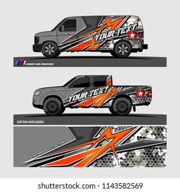 Car wrap designs vector. modern abstract stripe background for branding and vehicle livery 