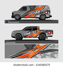 Car wrap designs vector. modern abstract stripe background for branding and vehicle livery 