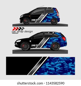 Car wrap designs vector. modern abstract stripe background for branding and vehicle livery 