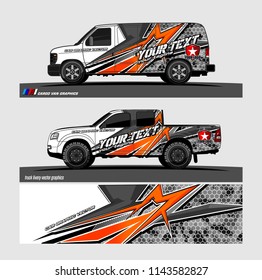 Car wrap designs vector. modern abstract stripe background for branding and vehicle livery 