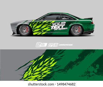 Car wrap graphic. Abstract racing strip and background for racing livery or daily use car vinyl sticker.