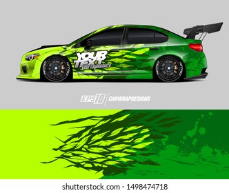 Car wrap graphic. Abstract racing strip and background for racing livery or daily use car vinyl sticker.