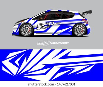 Car wrap graphic. Abstract stripe for wrapping universal vehicle, daily use or racing. Vector eps 10 format.