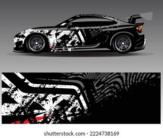 Car Wrap Graphic Abstract Stripe Wrapping