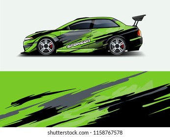 Car wrap graphic racing abstract strip and background for car wrap and vinyl sticker