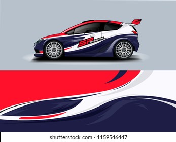 Car Wrap Graphic Racing Abstract Strip And Background For Car Wrap And Vinyl Sticker