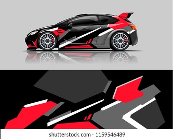 Car wrap graphic racing abstract strip and background for car wrap and vinyl sticker