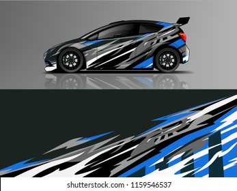 Car wrap graphic racing abstract strip and background for car wrap and vinyl sticker