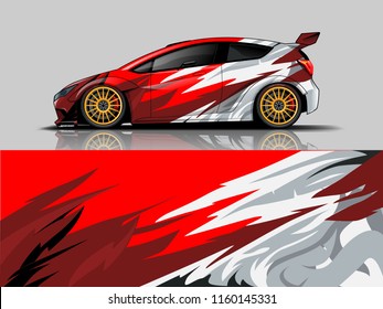 Car wrap graphic racing abstract background for wrap and vinyl sticker