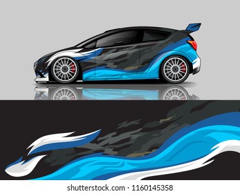 Car wrap graphic racing abstract background for wrap and vinyl sticker