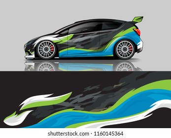 Car wrap graphic racing abstract background for wrap and vinyl sticker