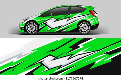 Car wrap graphic racing abstract blue background for wrap and vinyl sticker