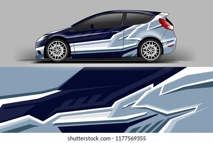 Car wrap graphic racing abstract strip background for wrap and vinyl sticker