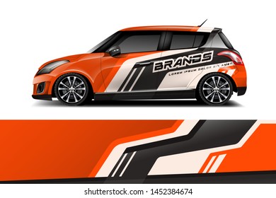 Car wrap graphic racing abstract strip and background for car wrap and vinyl sticker dekal
