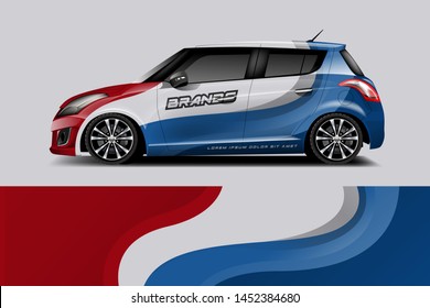 Car wrap graphic racing abstract strip and background for car wrap and vinyl sticker dekal
