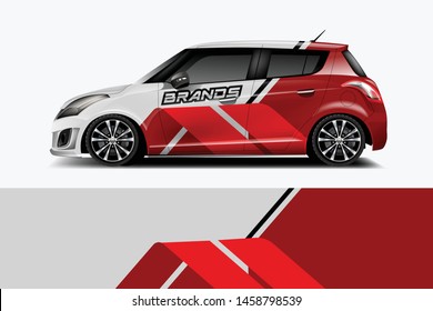 Car wrap graphic racing abstract strip and background for car wrap and vinyl sticker dekal
