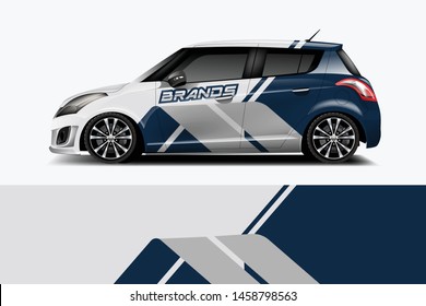 Car wrap graphic racing abstract strip and background for car wrap and vinyl sticker dekal
