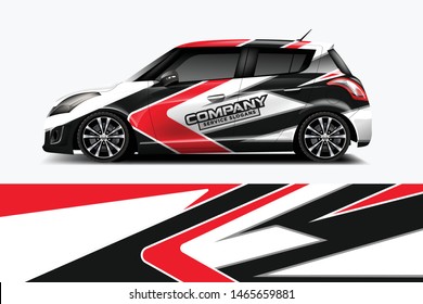 Car wrap graphic racing abstract strip and background for car wrap and vinyl sticker dekal
