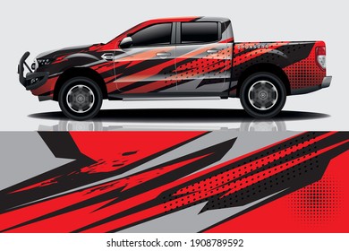 Car wrap graphic racing abstract background for wrap and vinyl sticker