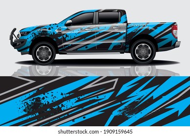 Car wrap graphic racing abstract background for wrap and vinyl sticker