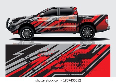 Car wrap graphic racing abstract background for wrap and vinyl sticker