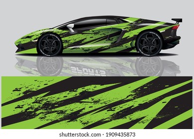 Car wrap graphic racing abstract background for wrap and vinyl sticker