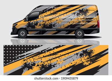 Car wrap graphic racing abstract background for wrap and vinyl sticker