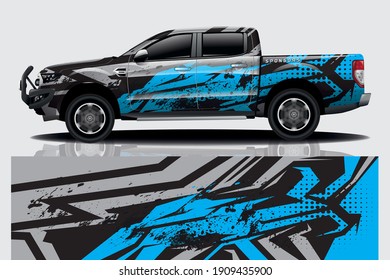 Car wrap graphic racing abstract background for wrap and vinyl sticker