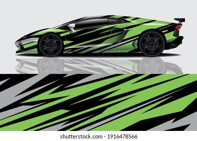 Car wrap graphic racing abstract background for wrap and vinyl sticker