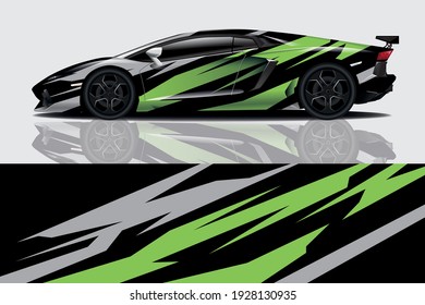 Car wrap graphic racing abstract background for wrap and vinyl sticker