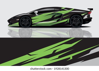Car wrap graphic racing abstract background for wrap and vinyl sticker