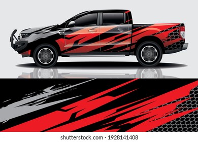 Car wrap graphic racing abstract background for wrap and vinyl sticker