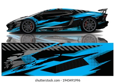 Car wrap graphic racing abstract background for wrap and vinyl sticker