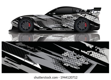 Car wrap graphic racing abstract background for wrap and vinyl sticker