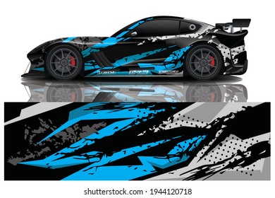 Car wrap graphic racing abstract background for wrap and vinyl sticker