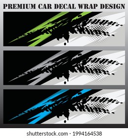 Car wrap graphic racing abstract background for wrap and vinyl sticker